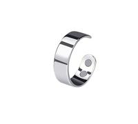 Ticome Calmi, anello con incisione interna, in acciaio inox, regolabile, gioiello da uomo e donna, accessorio per uso quotidiano