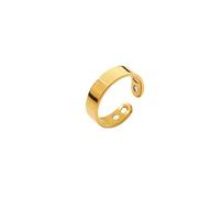 Ticome Calmi, anello regolabile naturale, da donna, per l'equilibrio energetico, per alleviare l'ansia, accessorio per la menopausa (oro)