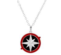Ticome Collana in argento, K-Pop Merch, collana con bussola a stella, accessori per gioielli in lega di canto SKZ, unisex, idea regalo per fan