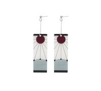 Ticome Kamado Tanjirou - Orecchini a goccia, stile giapponese Hanafuda, popolari personaggi dei cartoni animati, in acrilico, gioielli alla moda, unisex, gioielli per cosplay