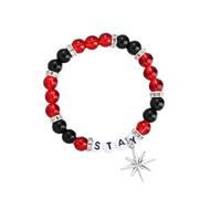 Ticome KPOP-Stray Merch - Braccialetto con perline elasticizzate, idea regalo per donne e fan, ispirato alla SKZ, per fan del soggiorno, compleanno, concerto