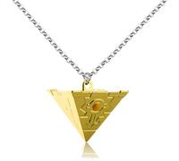 Ticome Millenium Puzzle Ciondolo Collana Lega Oro Piramide Creativa per Donne e Uomini Moda Personalità Triangolo Gioielli Accessori Gioco Regali