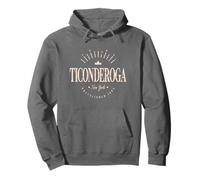 Ticonderoga New York Modern - Ticonderoga NY Felpa con Cappuccio
