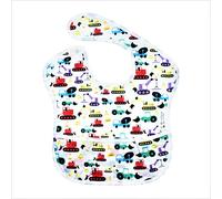 tiddlers & nippers - facile-bib | Bambino bavaglino (confezione da 1) | Per 6 - 36 mesi | Impermeabile e facile da pulire | Integrato tasca | Leggero e lavabile in lavatrice (Escavatori)