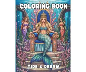 Tide & Dream: A Mermaid and Underwater Fantasy Coloring Book for Adults