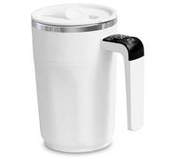 Tidekin Tazza da caffè elettrica in acciaio inossidabile con display automatico della temperatura della tazza, bianca