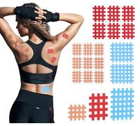 TIDEVAN 186 pezzi Cerotti Agopuntura,Griglia Tape Cross Tape 3 Colori e Taglia A B C Nastro a Griglia Adesivi,Impermeabili Elastico per Punti Trigger di Agopuntura Muscoli Tesi Articolazioni Doloranti