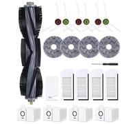 TIDEVAN 21 pezzi Kit Accessori per ECOVACS DEEBOT X1 Omni/ X1 e Omni/X1 Turbo Aspirapolvere,1 Spazzola Principale 1 Spazzola Pulizia 1 cacciavite 6 Spazzole Laterali 4 Panni,Sacchetti Polvere,Filtri