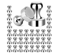 TIDEVAN 32 Pezzi Magneti Neodimio,Calamite Potenti Frigorifero 12x16 mm,Potenti Magneti Piccole Magneti Frigo Potenti,Magnete Al Neodimio,Calamite Piccole con Custodia per Lavagne Frigorifero Bacheca