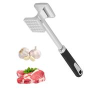 TIDEVAN Batticarne a Martello Batticarne in Acciaio Inox Batti Carne da Cucina 27cm Martello per Uso Cucina con Impugnatura in Antiscivolo Professionale per Bistecca Manzo Pollo Maiale