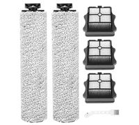 TIDEVAN Spazzole a Rullo,e Filtro Ricambi Compatibili per Tineco iFloor 3/Floor One S3 Accessori Umido e a Secco Aspirapolvere Accessori per Tineco(3 Filter HEPA,2 Spazzole a Rullo,1 Spazzola Pulizia
