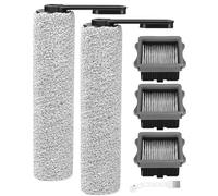 TIDEVAN Spazzole Rullo e Filtro Ricambi Compatibili per Tineco Floor One S5 PRO/S5 PRO 2/S5/S5 Extreme Accessori Umido e a Secco Aspirapolvere(3 Filter,2 Spazzole Rullo,1 Spazzola) Non per S5 Combo