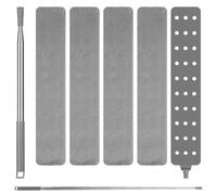 TIDEVAN Spolverino in Microfibra con Asta Telescopica da 250 cm e 4 Panni di Ricambio per Sotto il Divano, Armadi e Letto