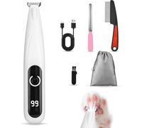 TIDEVAN Tagliacapelli per Cani Tosatrice per Gatti Elettrico Rasoio Cane Tosatrice Tosatrice per Animali Silenzioso Ricaricabile con Luce LED per Cani Gatti Animali Zampa Orecchio Occhio Viso