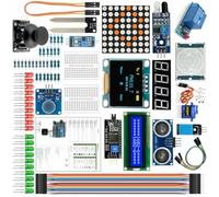 Tidevib 85 pezzi per Arduino Project Starter Kit per Nano 30, Mega 2560 e Mega 328 con modulo relè, display OLED, sensori e motore SG90