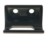 Tidevib Adattatore deragliatore anteriore per bici in alluminio regolabile in altezza per SRAM, nero, 18 x 17 mm