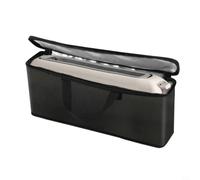 Tidevib Borsa per tostapane ultra sottile per modello Bella a 2 fette, custodia portatile resistente alla polvere e all'acqua, per camper, campeggio, picnic, 43 x 11 x 5 cm, nero