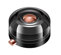 Tidevib Bottiglia di condimento magnetica con dispenser a pressione, trasparente visiva sale e pepiera per cucina, materiale ABS bianco