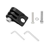 Tidevib Brompton - Supporto pieghevole per faro della bicicletta, in lega di alluminio, con viti in acciaio inox, 32 x 18 mm