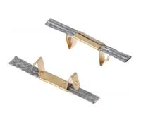 Tidevib Carrera 143/132 RC Track Car Models, 2 pezzi, materiale metallico, motore migliorato per prestazioni, grigio/oro