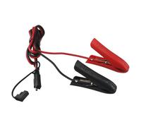 Tidevib Cavo di prolunga da SAE a coccodrillo, 14 AWG, 1 metro, 10 A, 120 W, per caricabatterie automobilistico e pannello solare, nero+rosso
