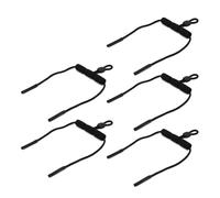 Tidevib Cinghia di fissaggio per occhiali galleggiante per sport acquatici, cinturino regolabile per occhiali da sole con design galleggiante, confezione da 6, nero giallo per arancione, 122 x 46 cm