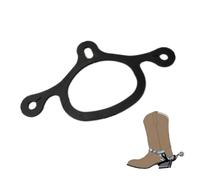 Tidevib Cinghie per sperone per cavallo, cinghia regolabile nera per fissare gli speroni durante l'allenamento, stivali da equitazione, 1 paio
