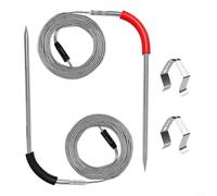Tidevib Confezione da 2 termometri per griglia Weber, compatibile con Connect e Smokefire, precisione ±1,-13,3 °C, struttura in rame
