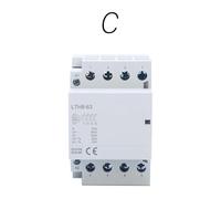 Tidevib Contattore CA per Schneider Electric, 3 Fase 4 Pole (2NO+2NC), Opzioni di corrente 32A/40A/63A, montaggio su guida DIN, guscio in plastica bianca