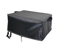 Tidevib Copertura per forno per pizza portatile, impermeabile, con cinghie regolabili e manici per forno a gas Cozze 90347 da 17 pollici, nero (58 x 58 x 28 cm)