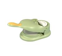 Tidevib Creatore per ravioli 2 in 1 per uso domestico rapido e comodo, con materiale PP in bianco, verde, giallo