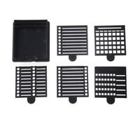 Tidevib Dispenser di foglietti adesivi con modello per attività in ufficio, organizer per blocco note da scrivania, confezione da 6 in nero, grigio, giallo, blu