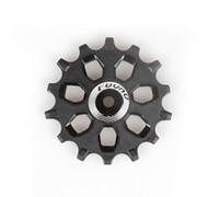 Tidevib FOVNO 12T/14T/16T - Set di pulegge per deragliatore posteriore, ruota guida denti larghi e stretti per biciclette a 7-12 velocità, albero da 5 mm, 8 mm, lega di alluminio CNC