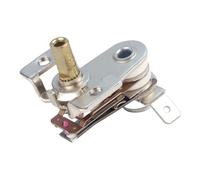 Tidevib Interruttore termostato regolatore di temperatura da 10 A e 16 A per forno elettrico, parti di riparazione del forno, metallo argentato