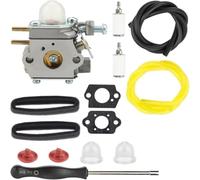 Tidevib Kit carburatore per tagliabordi Troy TB22 TB21EC TB22EC TB32EC TB42EC TB80EC TB2040XP, compatibile con Murray M2500 M2510 e per Craftsman 316711023