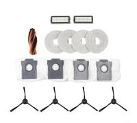 Tidevib Kit di accessori di ricambio per aspirapolvere robot Cecotec Conga X70, spazzole principali, spazzole laterali, panni mocio, sacchetti per la polvere, filtri HEPA (A)