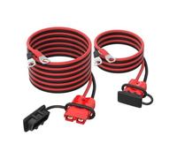 Tidevib Kit di connettori a disconnessione rapida per filo di rame 4 AWG, 175 A, lunghezza totale 4,3 m per verricello, rimorchio e applicazioni elettriche industriali