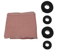 Tidevib Kit di ricambio per sedia a sdraio in tessuto per sedia a sdraio 160 x 43 cm con 4 corde elastiche, impermeabile e resistente ai raggi UV, materiale in nylon ferro