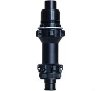 Tidevib Lega di alluminio da strada per bicicletta posteriore per mozzo 142 x 12 mm, freno a disco con blocco centrale a 4 cuscinetti, raggio radiale a 24 fori per DT 54T per cricchetto nero (per