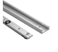 Tidevib Lega di alluminio T-Track e Mitra Bar Slider Set per la lavorazione del legno sega da banco, 600 mm + 450 mm, rosso