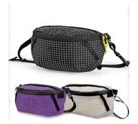 Tidevib -Light per Dyneema Marsupio 106 g impermeabile Hip Pack di piccole dimensioni per grande capacità multi-scomparto borsa petto escursionismo arrampicata grigio