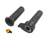 Tidevib Manopola acceleratore per bicicletta elettrica con connettore Julet impermeabile a 3 pin per motori Bafang BBS01 BBS02 BBS03 manubrio da 22,2 mm in ABS TPE nero