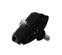 Tidevib Mixim - Morsetto reggisella singolo per mountain bike, in acciaio inox e plastica, foro da 8 mm con scanalatura antiscivolo, 1 set