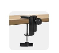 Tidevib Morsetto da scrivania con foro filettato da 12 mm, spessore regolabile da 5 a 45 mm, supporto per tablet per lampada in lega di alluminio, confezione da 4