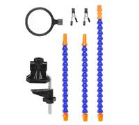 Tidevib Morsetto da tavolo con 6 bracci flessibili e clip a coccodrillo per saldatura, elettronica e progetti fai da te, blu