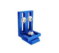 Tidevib Morsetto di limite in alluminio per la lavorazione del legno, con scanalatura a T da 30 mm, blu