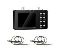 Tidevib Oscilloscopio digitale a doppio canale da 10 MHz e generatore di segnale, frequenza di campionamento 50 MHz, larghezza di banda effettiva 2 MHz, profondità di memoria 20 K per elettrodomestici