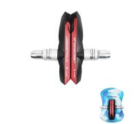 Tidevib Pastiglie freno a V per bici da strada per bicicletta - Blocchi freno Triple Contour con scanalatura guida fanghi a forma di V, per freni a C, nero