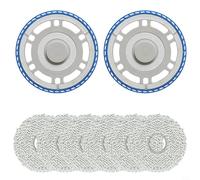 Tidevib Per COMBO Mop Frame Board Kit di Ricambio Con 6 Microfibra Tamponi di Pulizia Per ECOVACS Per T30 Per OMNI T50 N30 Serie Robot Aspirapolvere