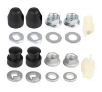 Tidevib Per mozzo motore Assale Assemblaggio E-per bici 12mm 14mm con dadi di bloccaggio Rondelle e coperture in acciaio al carbonio per parti di ricambio Facile installazione